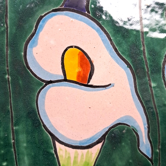 Mexican Talavera folk art handmade 5-piece serving dish set - Picture 4 of 8